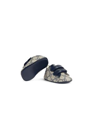 snekaers in pelle blu GUCCI KIDS | 772387FACX34054